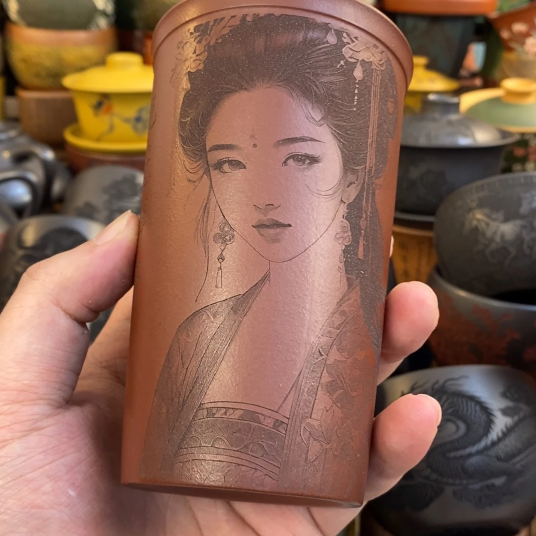 宜兴全手工紫砂杯