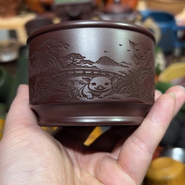 茶杯紫砂宜兴紫砂主人杯