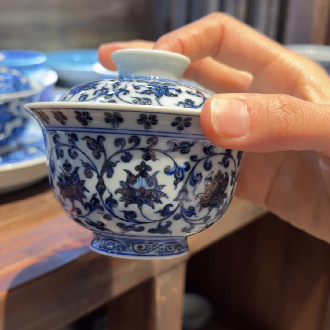 瓷片手工手绘陶瓷茶具