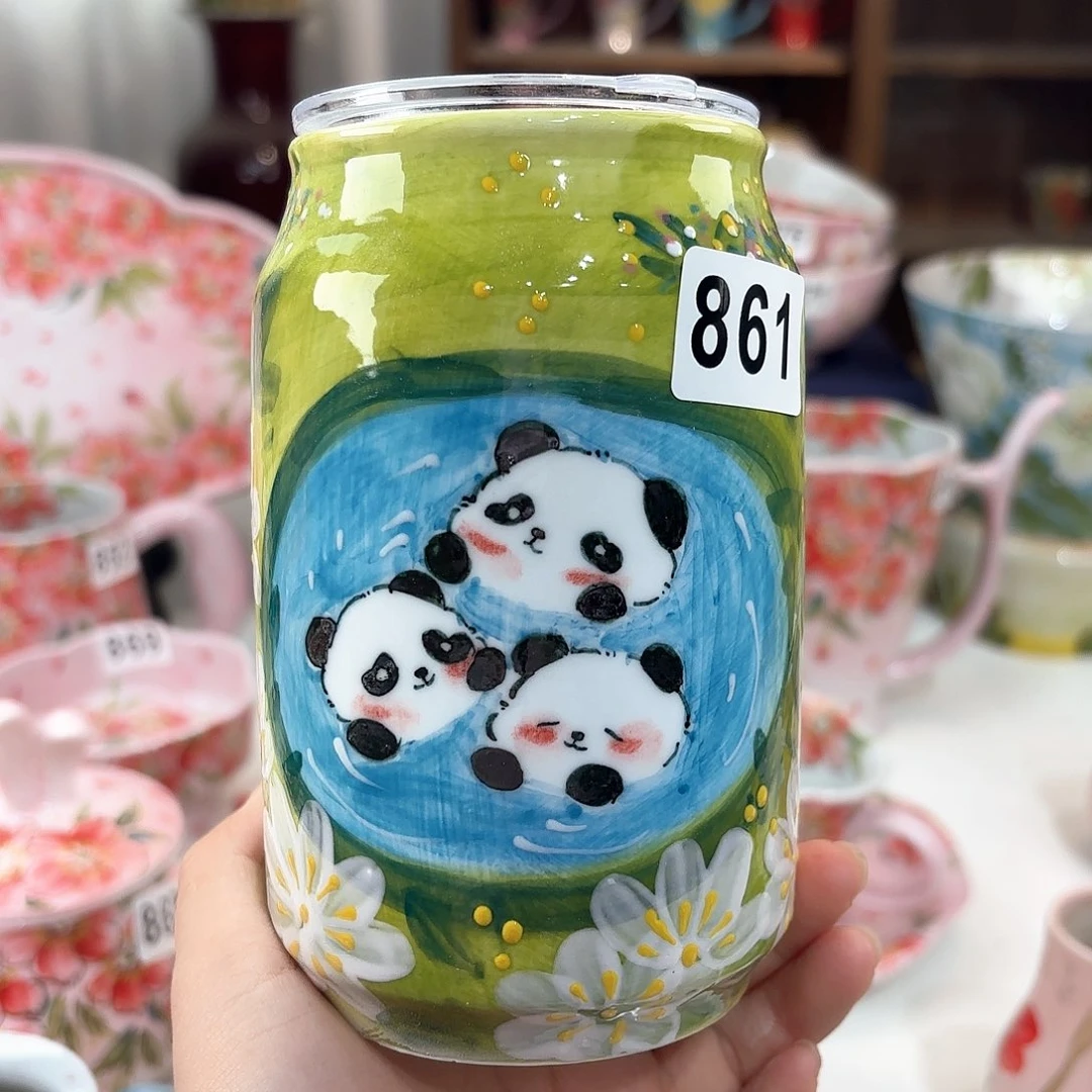 景德镇手绘高温釉下彩陶瓷茶具