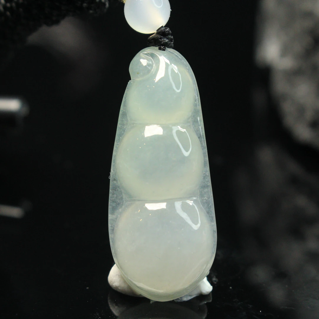 12ZB天然缅甸A货翡翠豆子/901794嘉禾臻宝