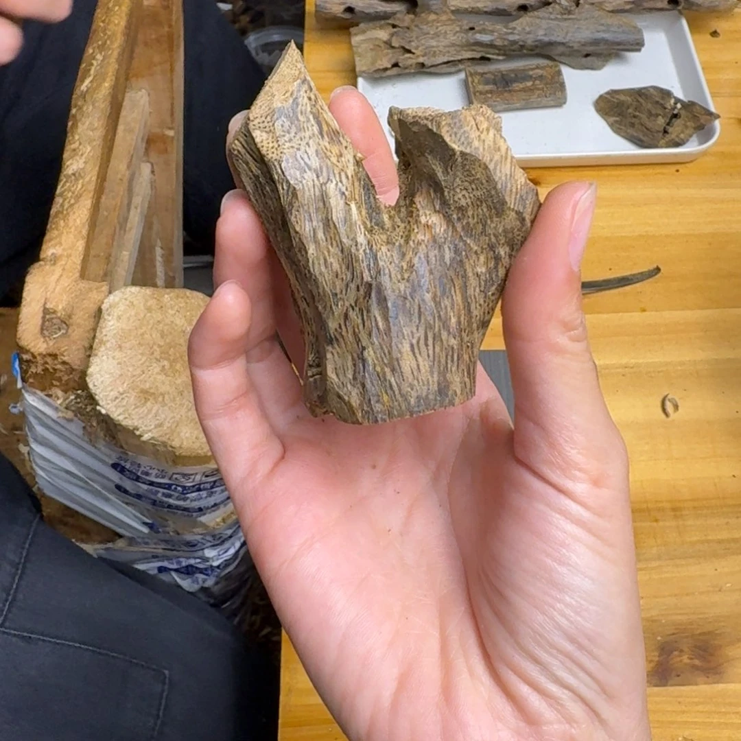 沉香沉香碎屑白棋品种块料33克