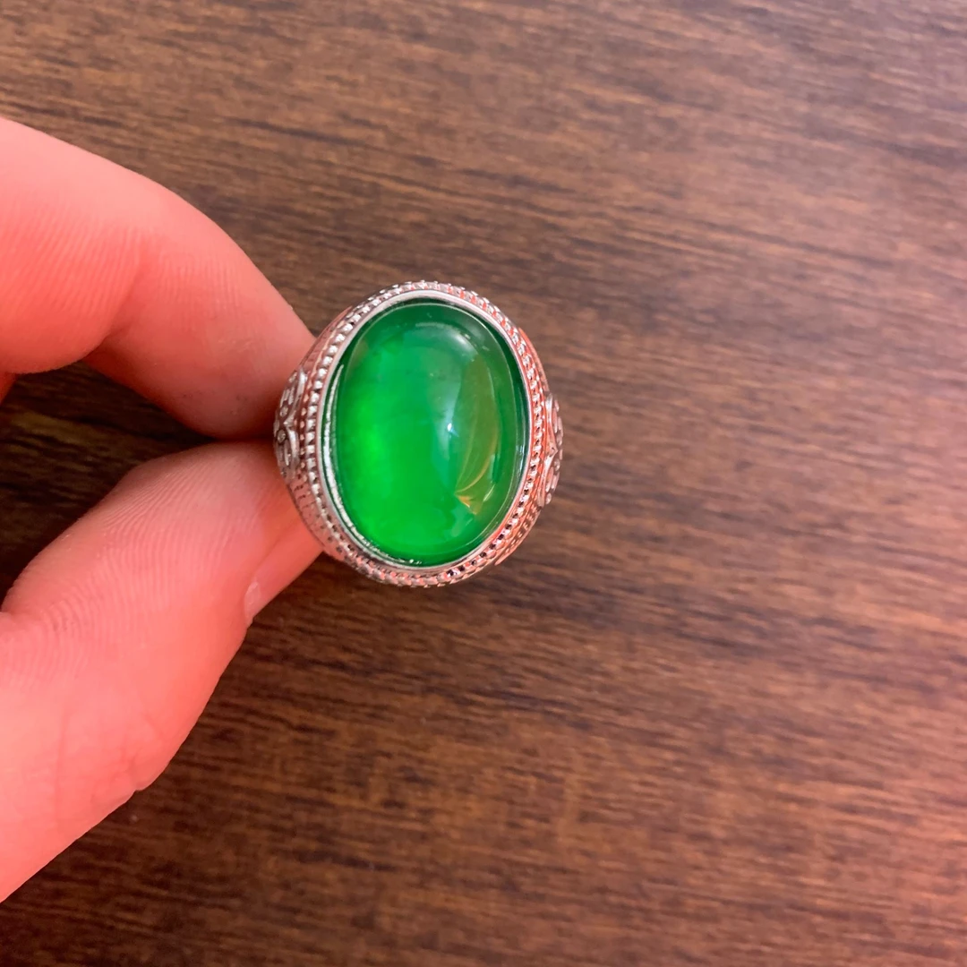 翡翠蛋面戒指（多样发其一）B669