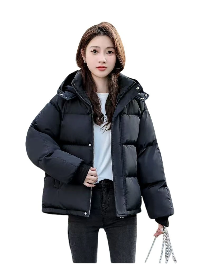 B551-B600直播链接 百搭女款外套短款时尚休闲女士连帽加厚保暖