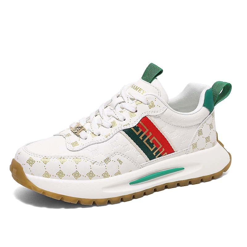 DUSAMEYA/杜莎米娅男士男式轻奢休闲时尚百搭低帮白鞋运动鞋D6700