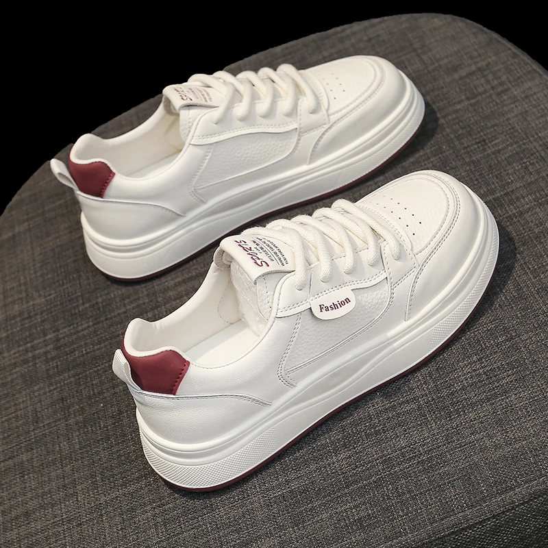 小白鞋女2025春季新款白色运动休闲鞋显瘦显脚小时尚韩版百搭板鞋
