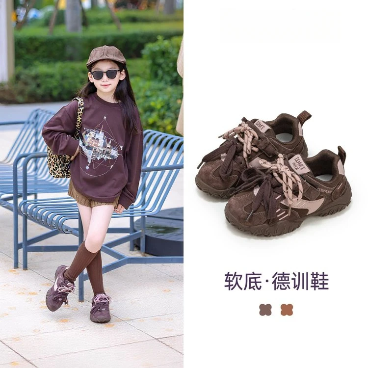 女童鞋子运动鞋PORO新款秋季儿童今年流行德训鞋女宝宝休闲鞋爆款