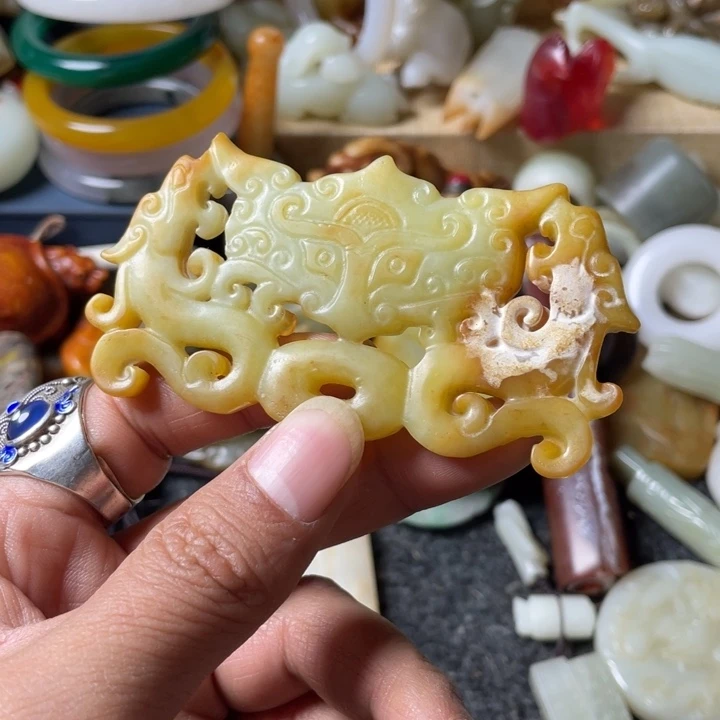 和田玉未镶嵌吊坠(不含链)