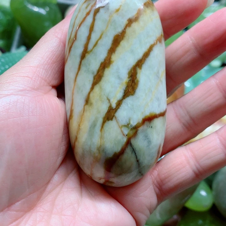 蛇纹石玉未镶嵌手把件