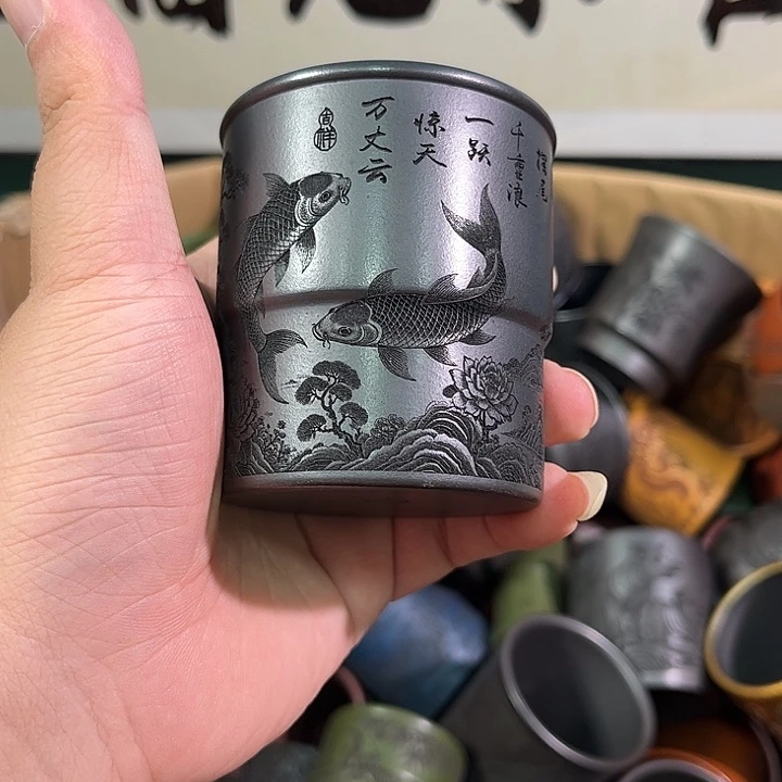 茶杯紫砂全手工紫砂主人杯