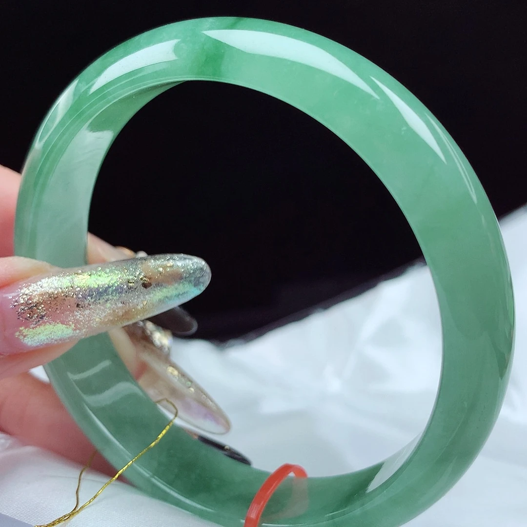 未镶嵌手镯翡翠59圈高货捡漏4122