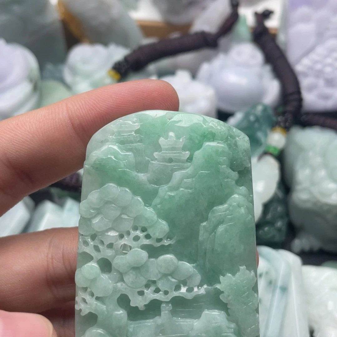 翡翠未镶嵌吊坠(不含链)