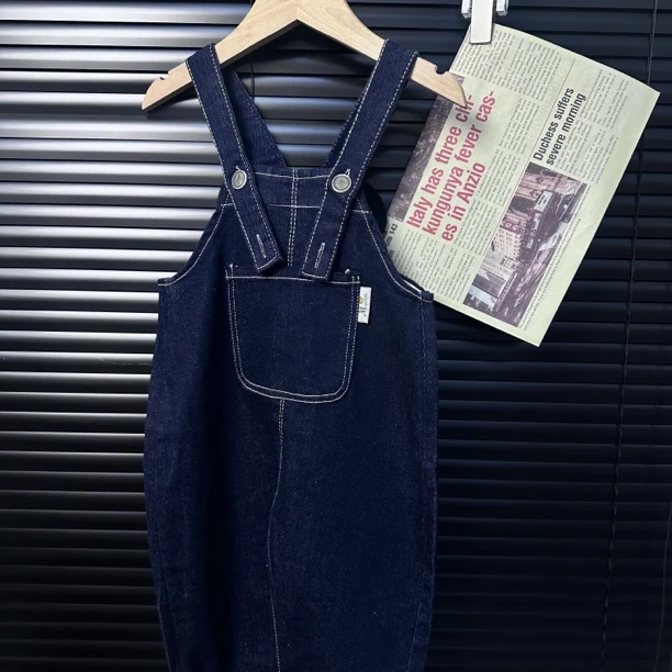 （现货）米老鼠牛仔吊带裤