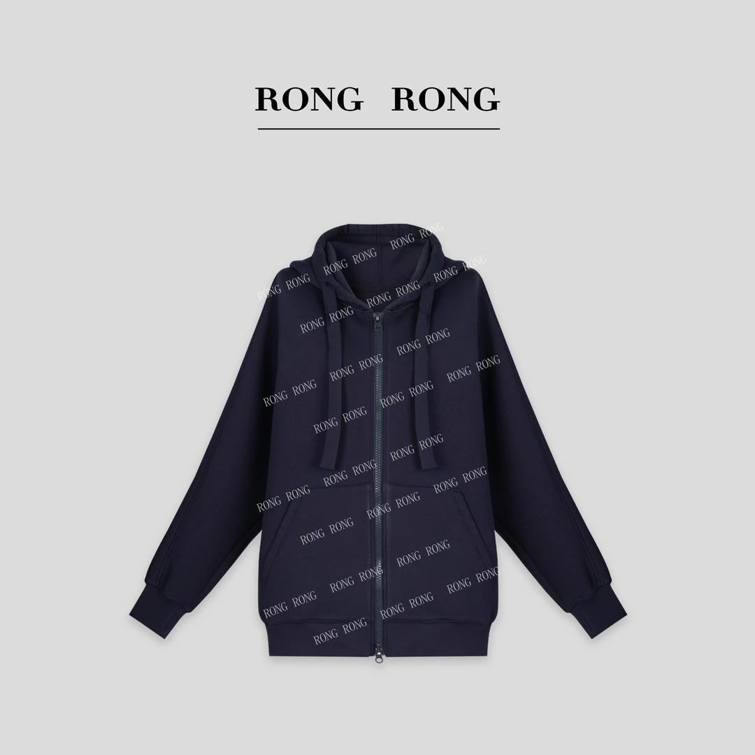 溶溶【休闲时光】RONGRONG 休闲风连帽双开拉链开衫卫衣RRYMC1779W