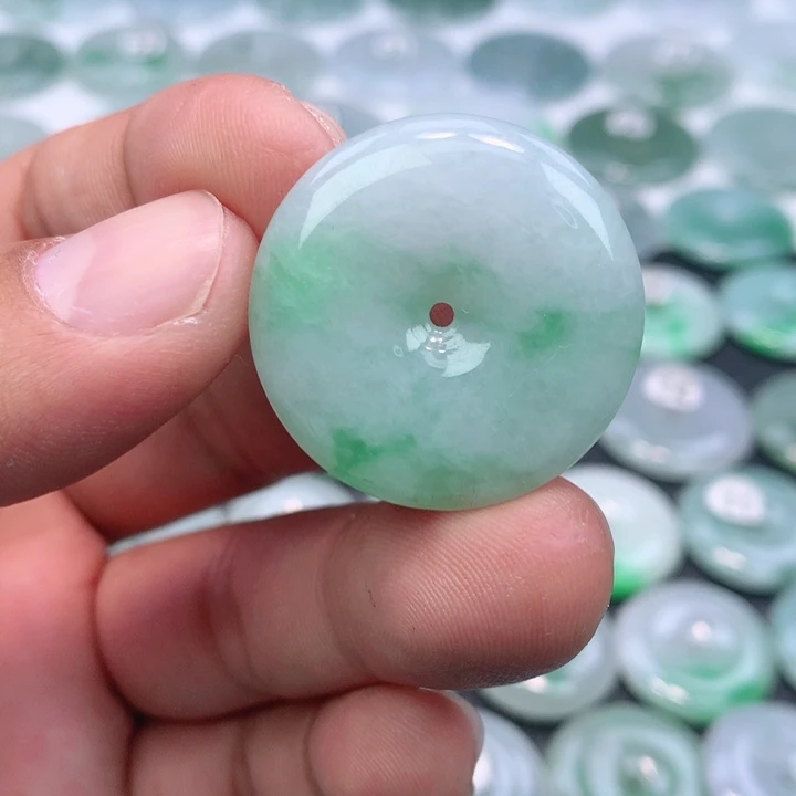 翡翠未镶嵌颈饰缅甸天然A货翡翠29.6-5.8