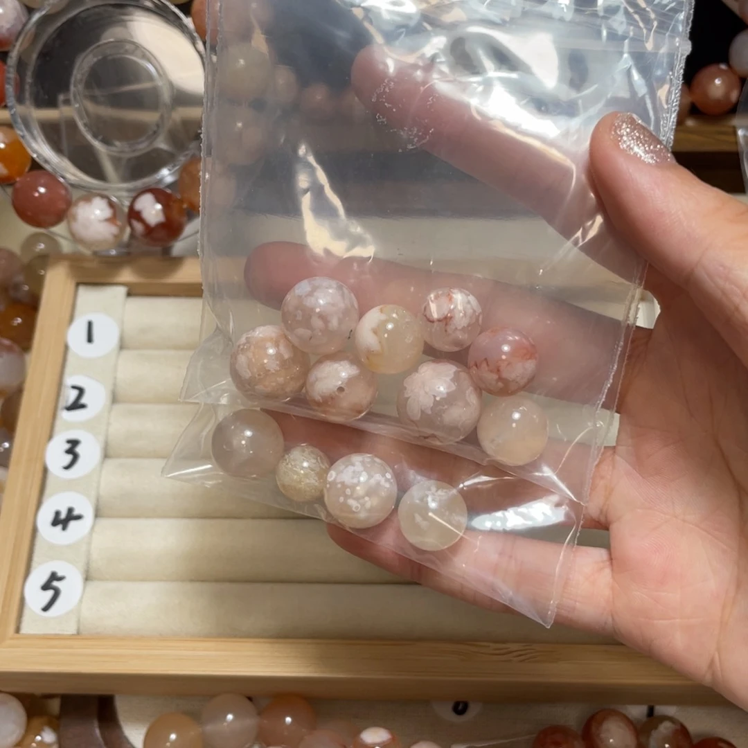 玛瑙/玉髓手链合金l****花