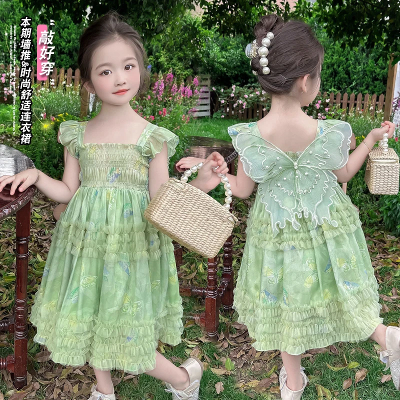 女童公主裙2025夏装3-6岁宝宝小女孩裙子夏季洋气小孩儿童连衣裙