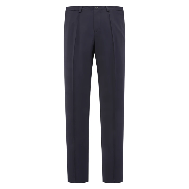 SA3萨BA蒂N春秋男式休闲裤 中腰直筒商务休闲长裤弹力 黑色