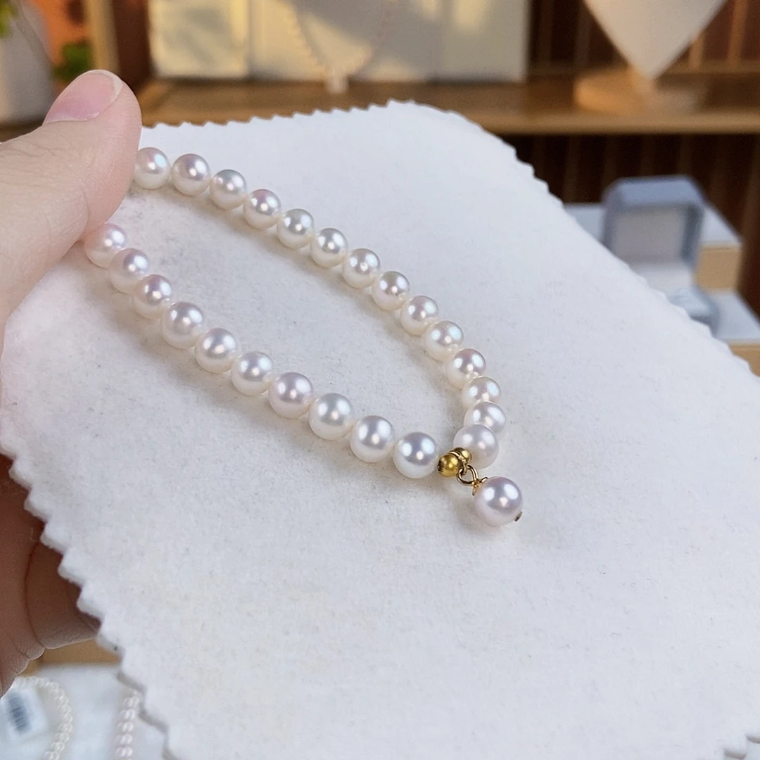 淡水珍珠手绳银S925镶嵌