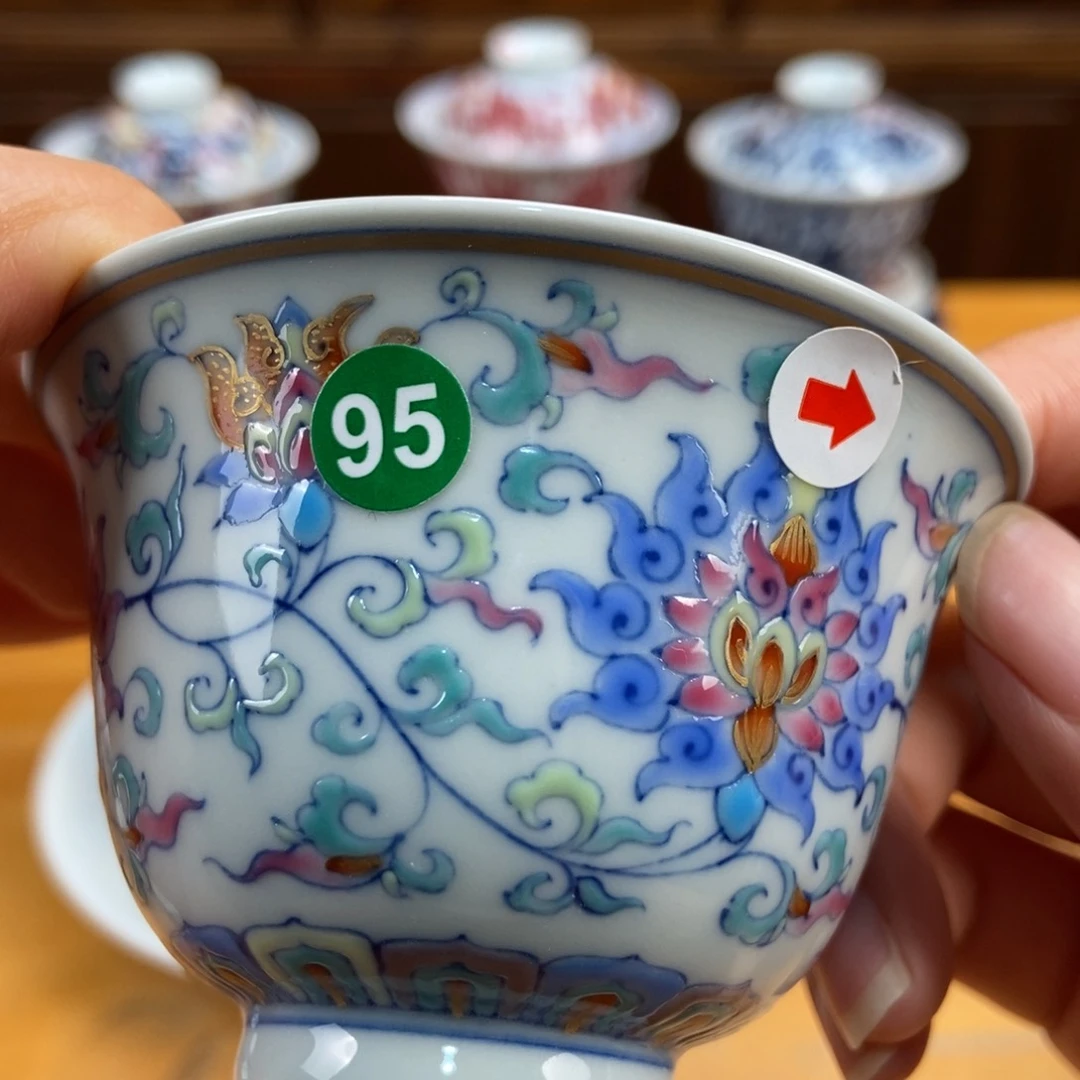 手绘现代茶具非古董
