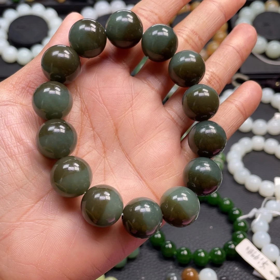 和田玉未镶嵌手链