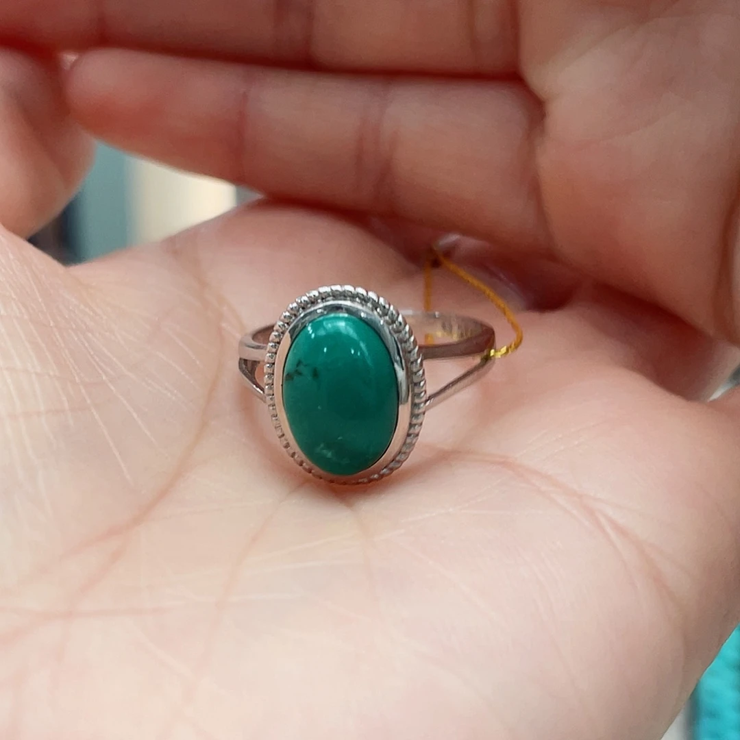 绿松石颈饰银S925镶嵌