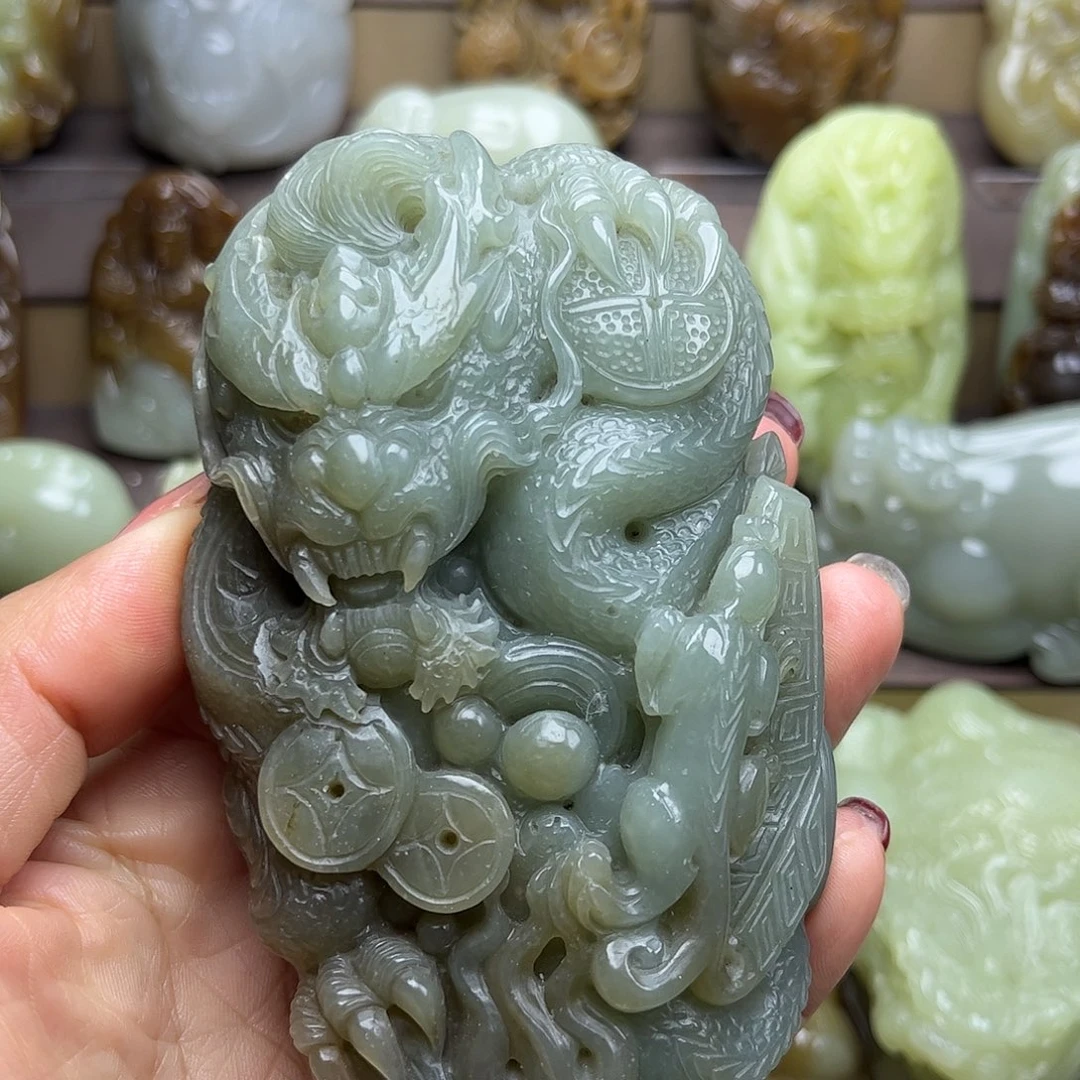 和田玉未镶嵌挂件