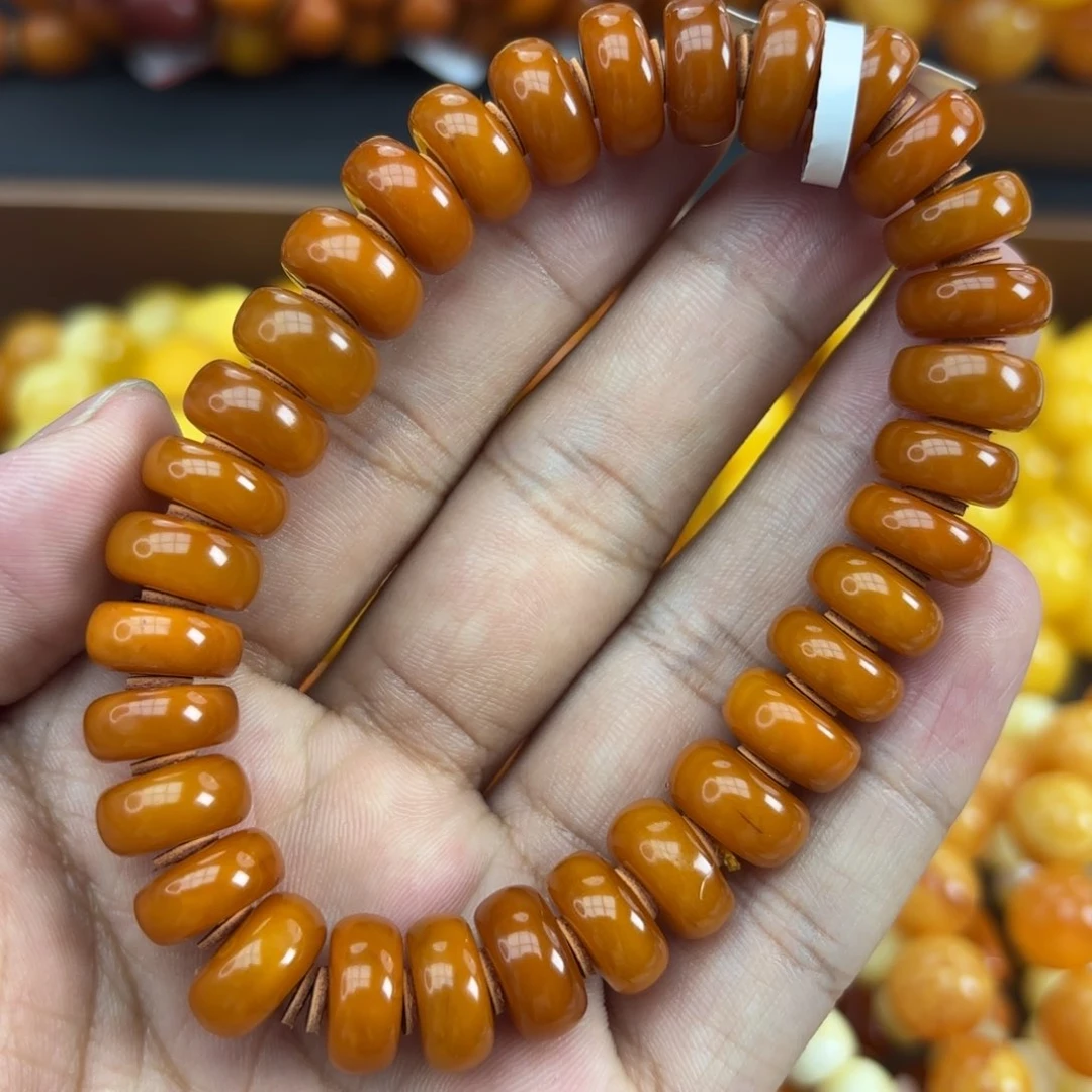 未镶嵌琥珀手链蜜蜡
