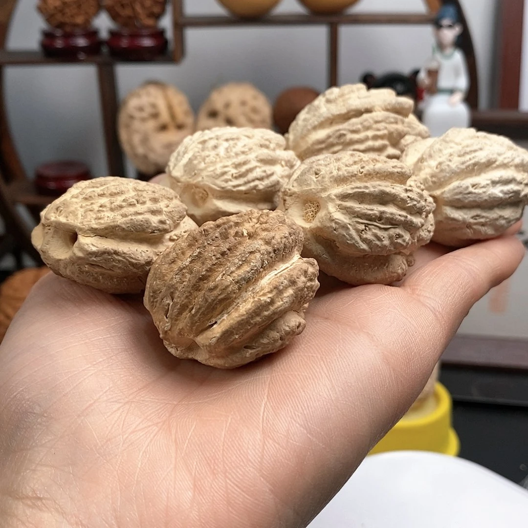 文玩核桃把件猫头鹰3对