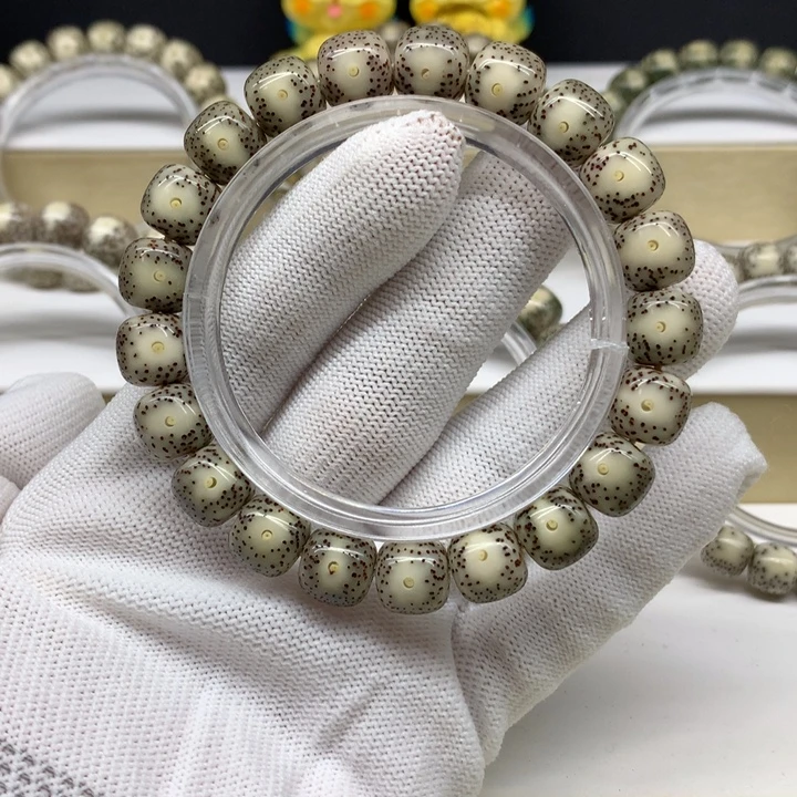 星月菩提手串25号 深灰大眼睛11/10