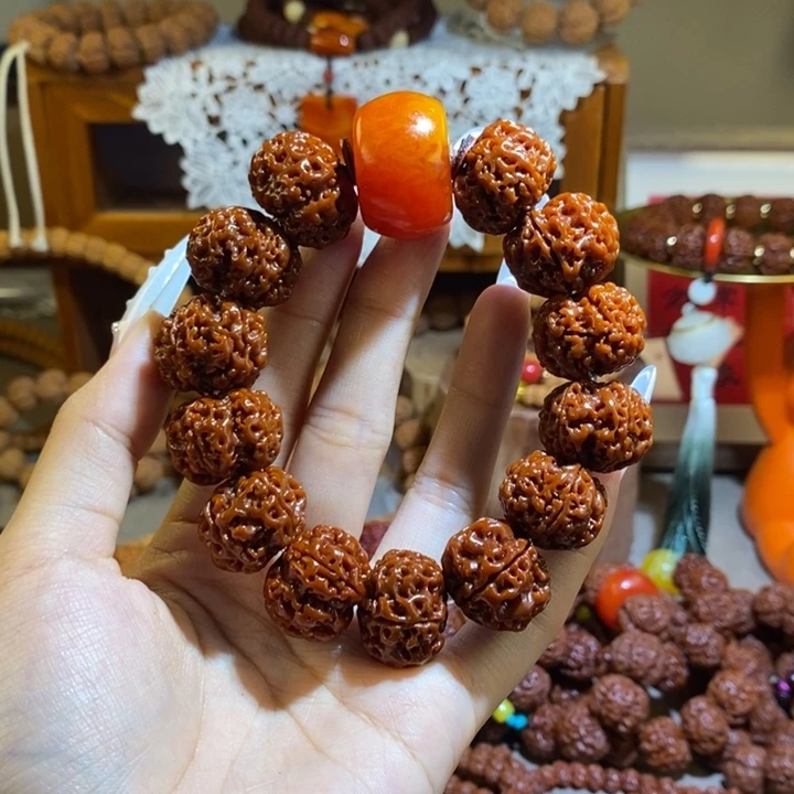 手串金刚菩提216玉华肉花蜜一物