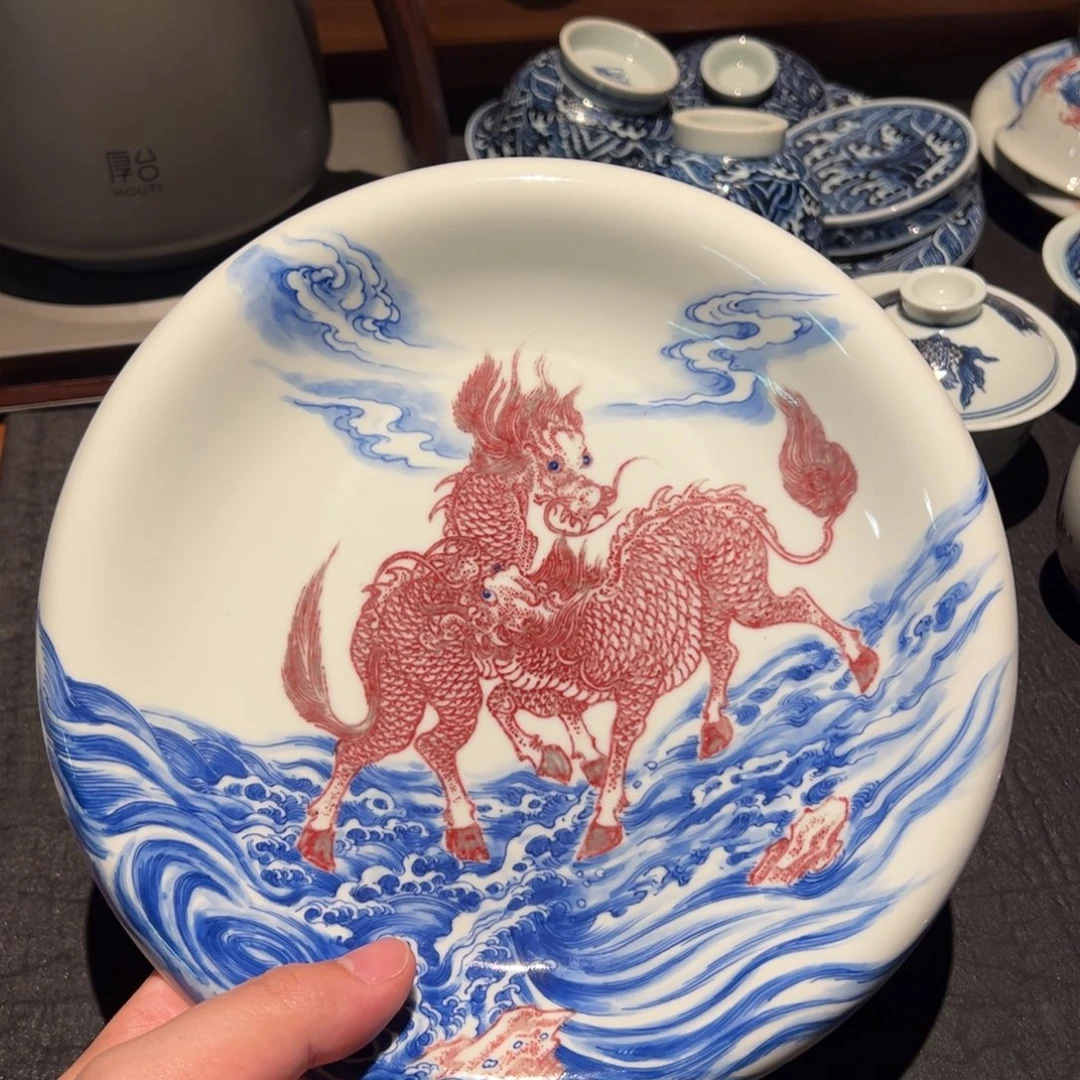 杯子麒麟壶承一块