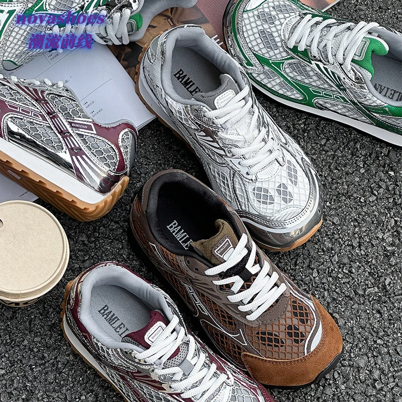 2025春季新款潮流百搭阿甘鞋情侣款老爹鞋轻便软底男女时尚休闲鞋