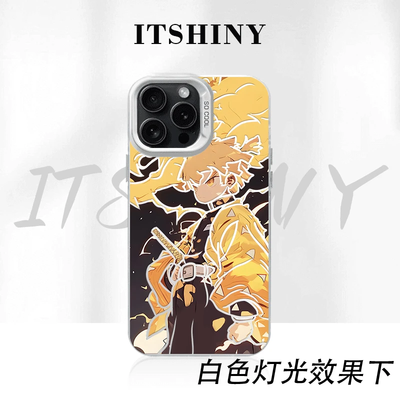 鬼灭之刃我妻善逸手机壳彩银苹果华为荣耀小米VIVOPPO一加三星