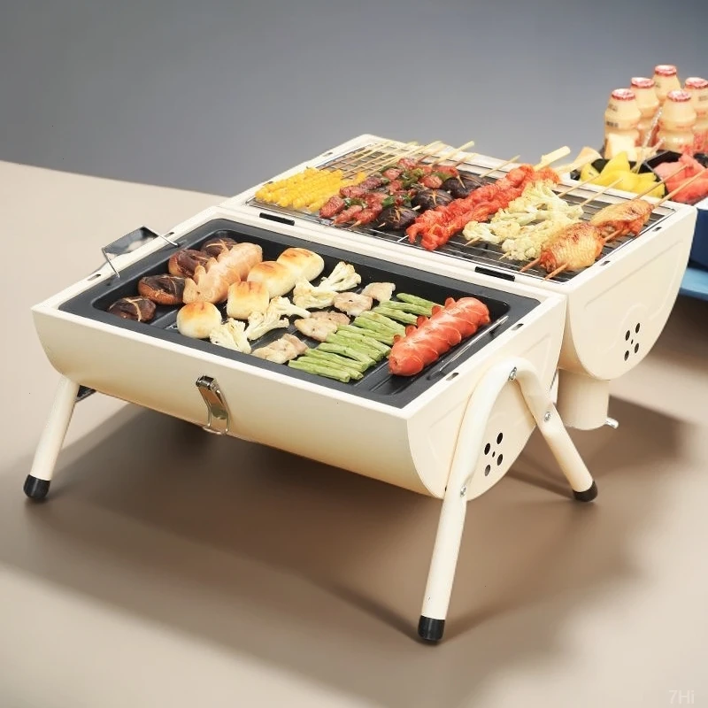 烧烤炉家用户外折叠便携式烤串炉子全套木炭碳烤小型烤肉架子