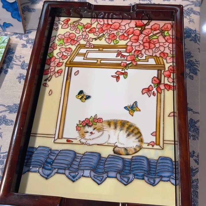 一体款瓷板画艺术作品
