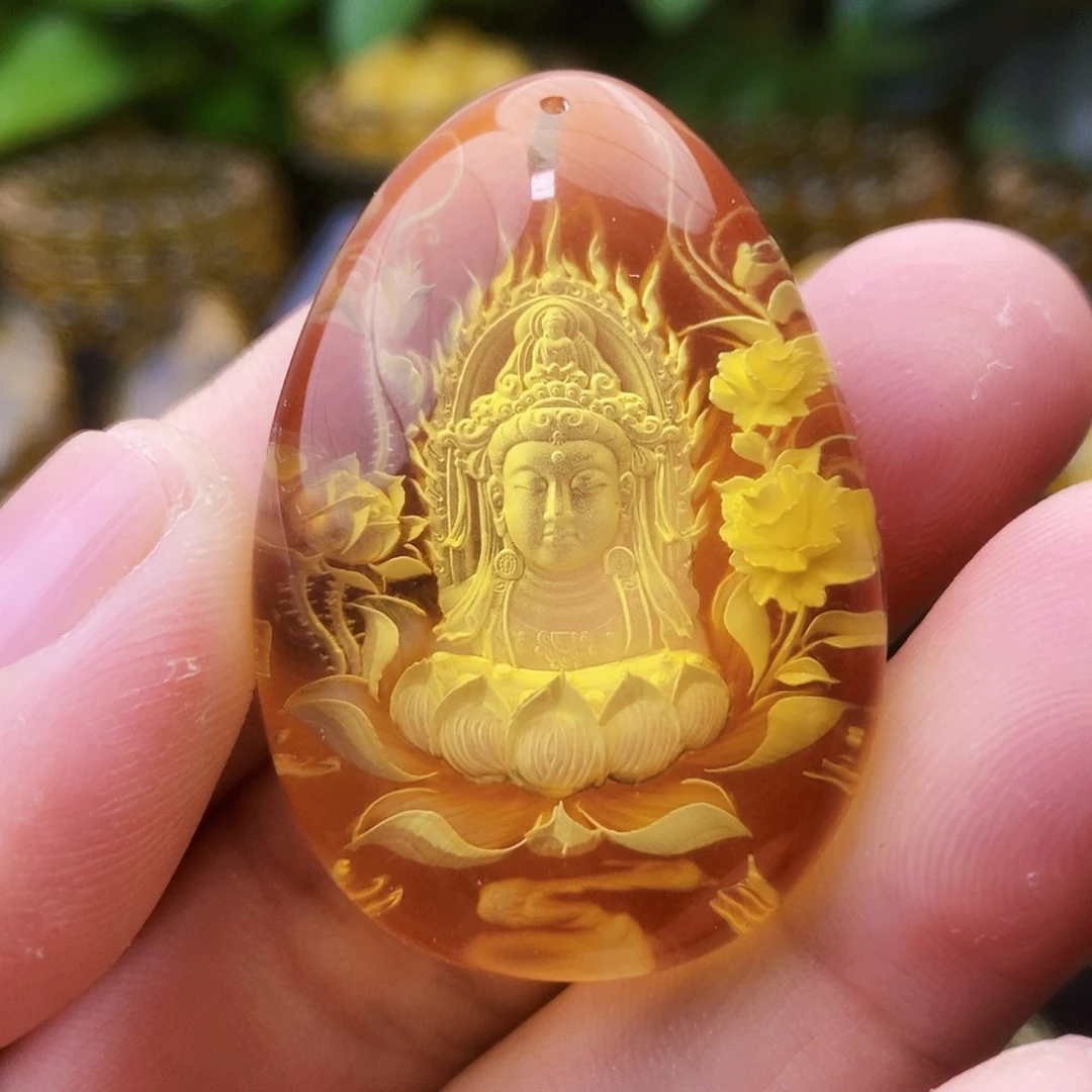 【闪购商品】金珀吊坠(不含链)未镶嵌