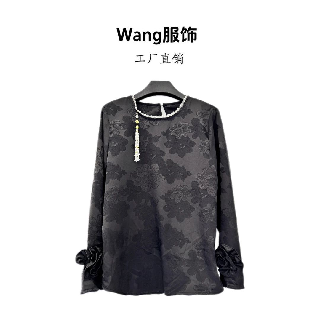【WANG】2025早春新款小众设计款衬衫上衣6223