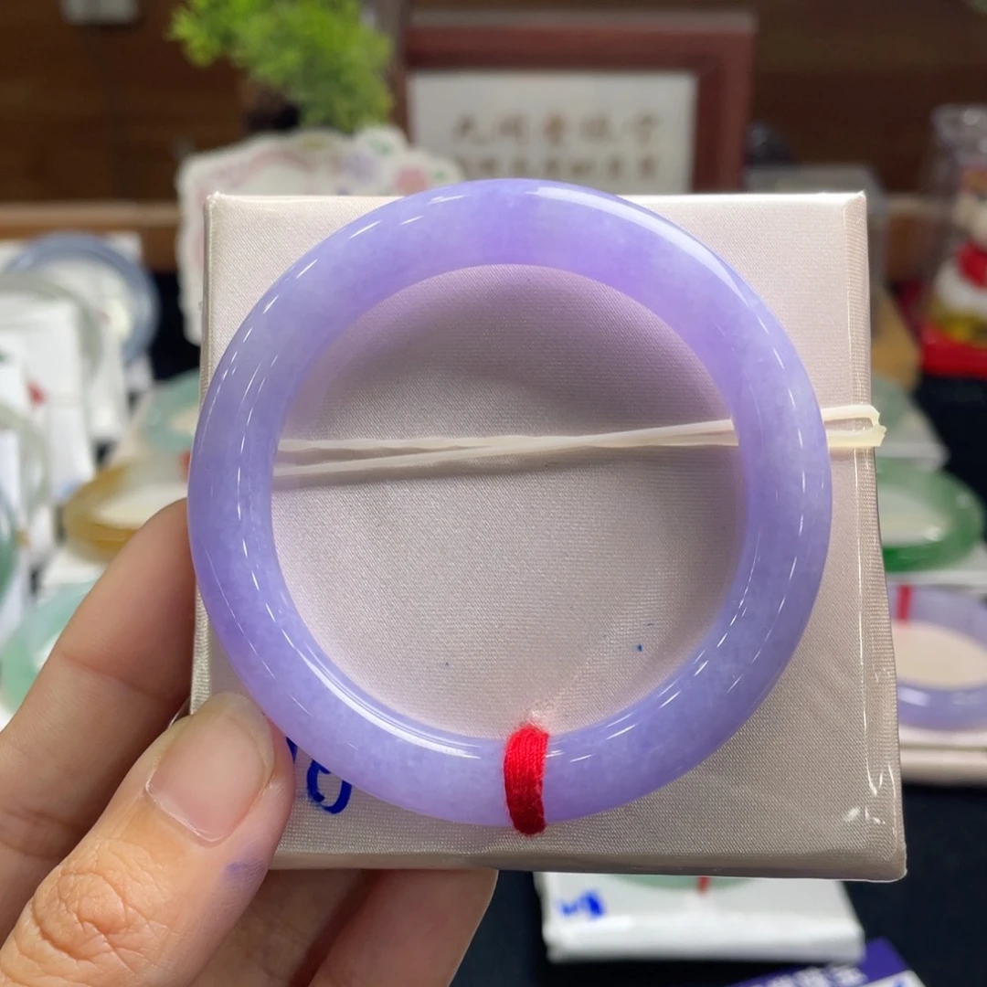 翡翠手镯未镶嵌小**儿52+圆条分单1