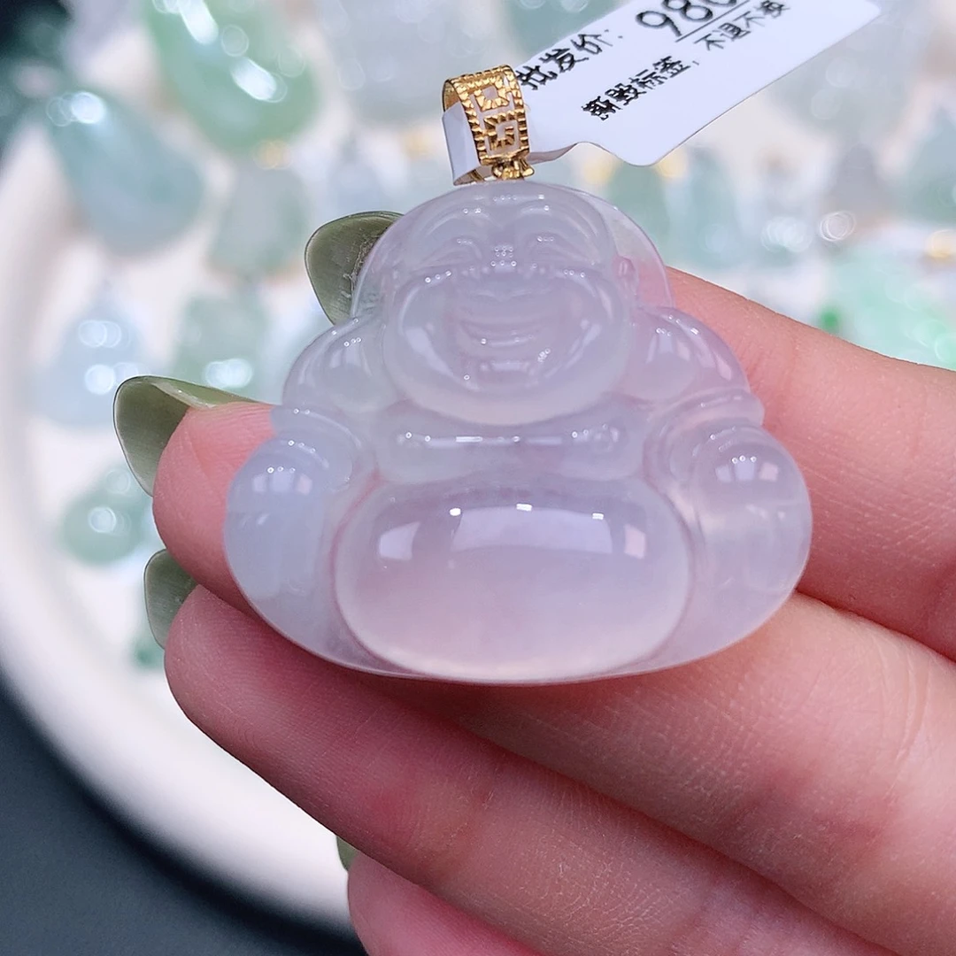 颈饰18K金镶嵌翡翠26.4-30.2-6