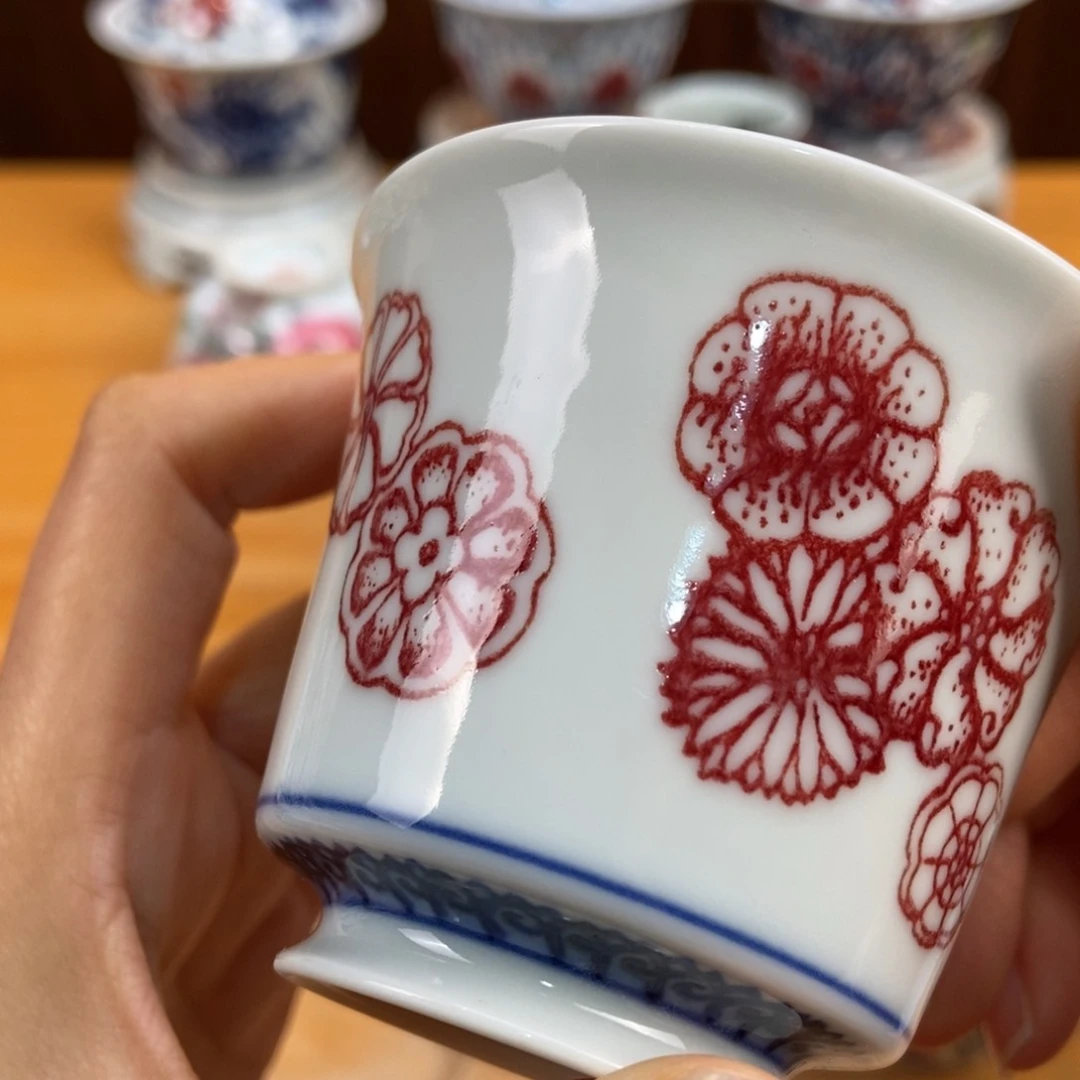 手绘现代茶具非古董