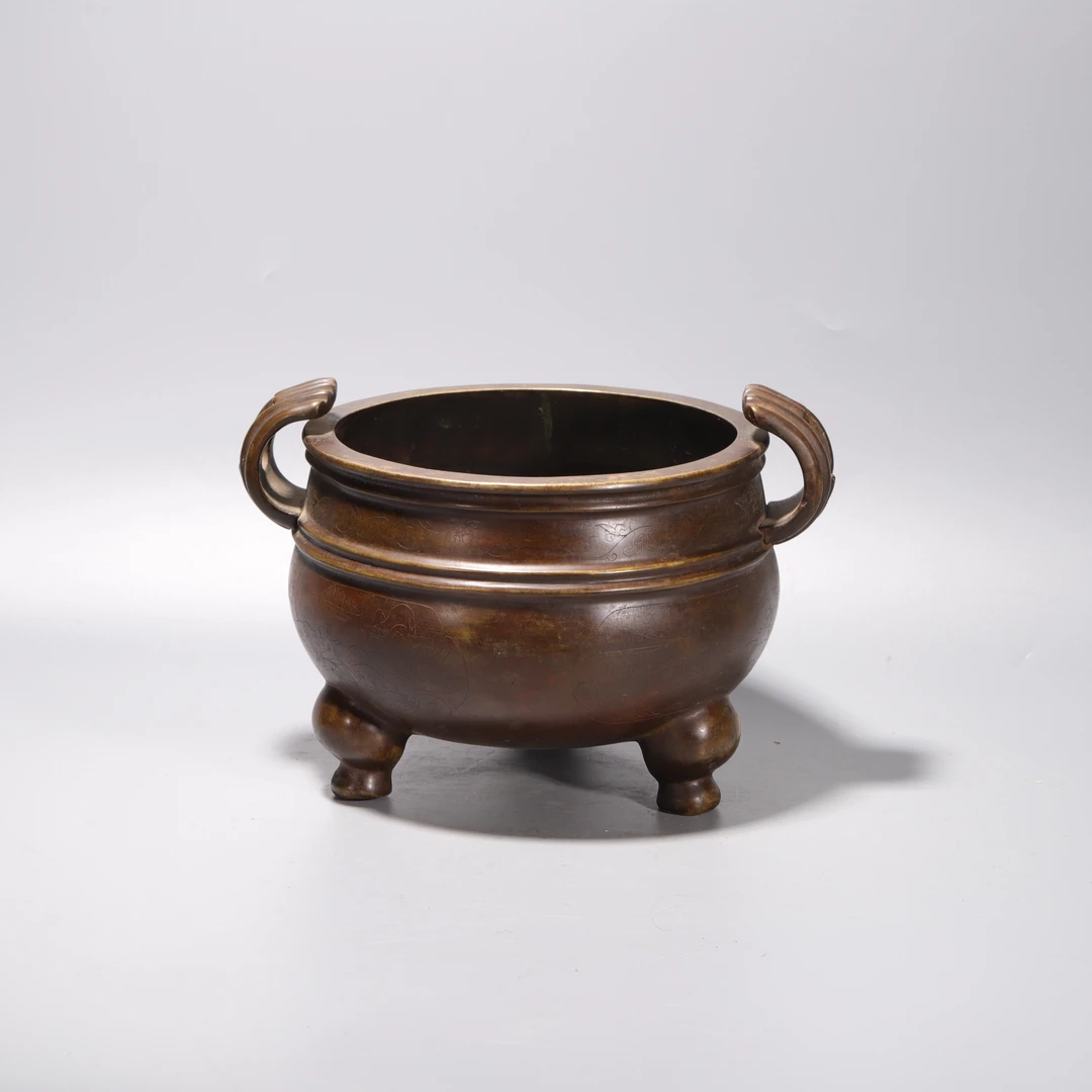 lot38  清代  朝冠耳香炉