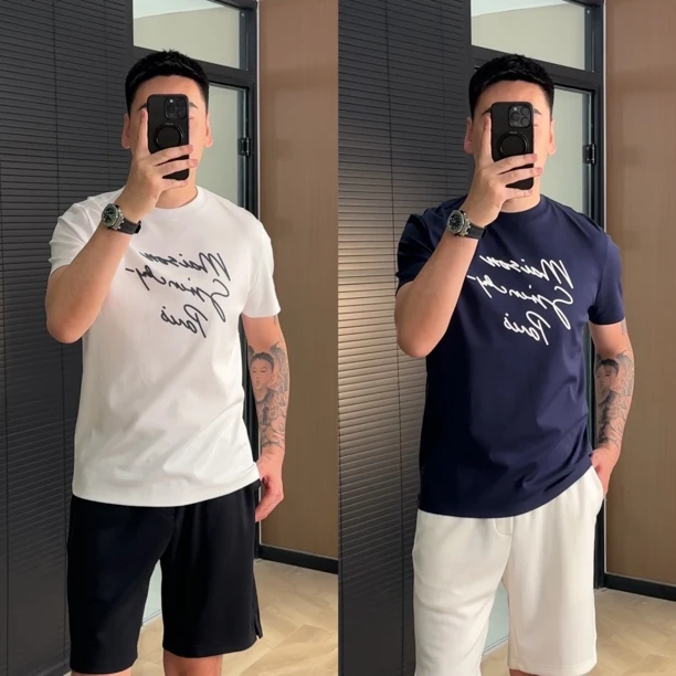 9111男士夏季羽光棉时尚简约百搭圆领半袖T恤