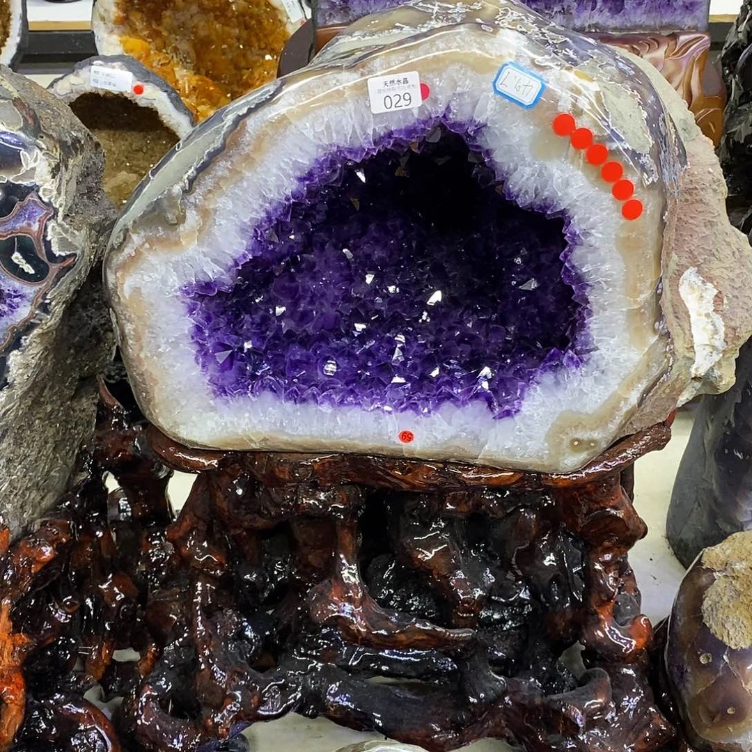 紫晶未镶嵌大型摆件（非配饰）莹