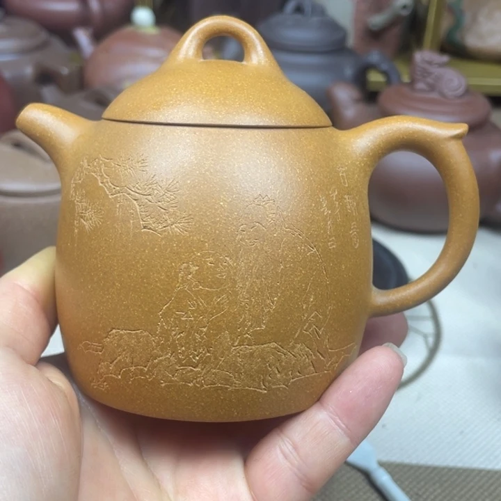 茶壶紫砂紫砂壶黄段秦权230cc
