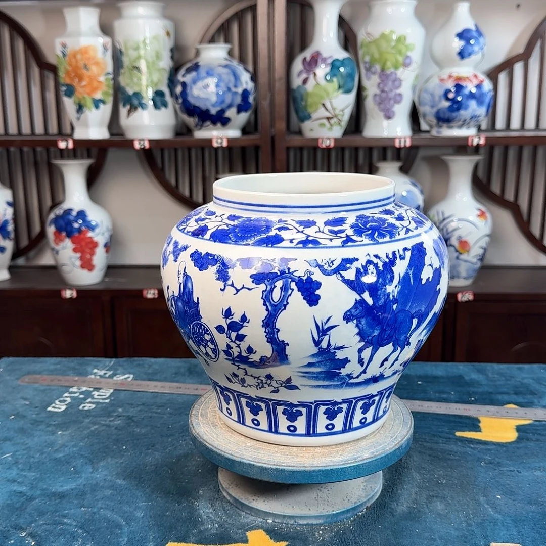 摆件景德镇陶瓷大口鬼谷