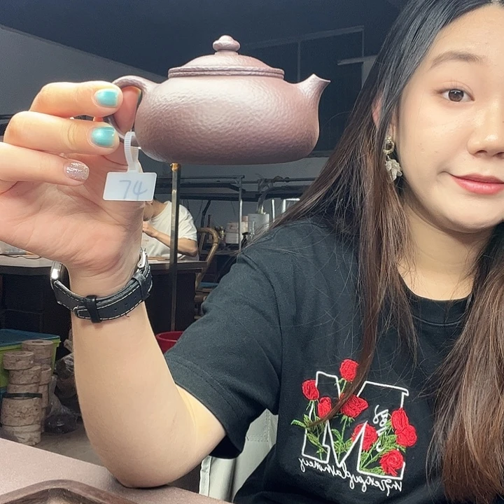 锤纹寒江  130cc  紫泥