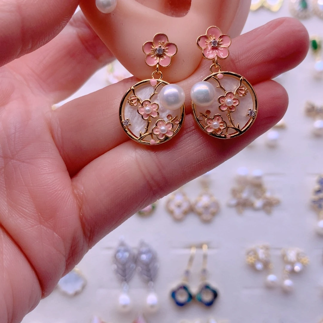 耳饰淡水珍珠合金