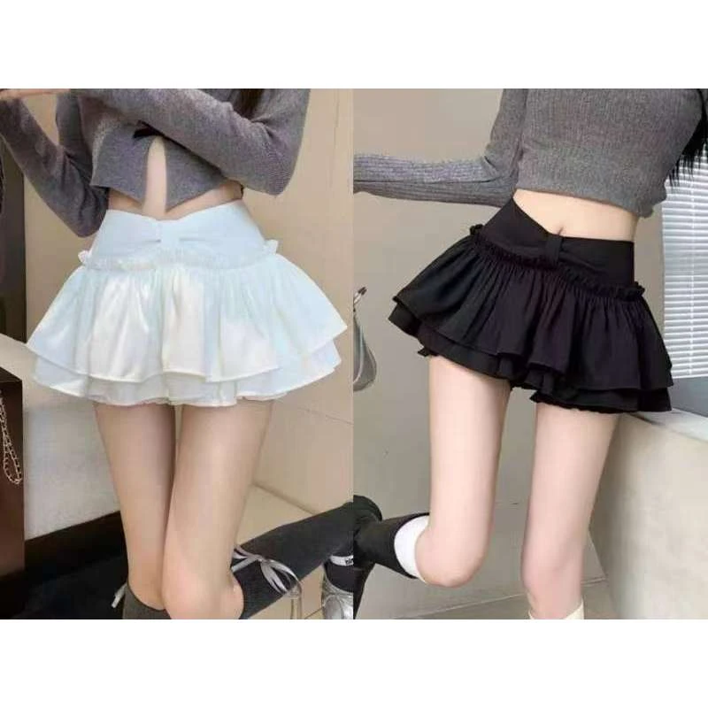 胖鑫家大码纯欲风半身裙女高腰蛋糕蓬蓬防走光短裙裤1825