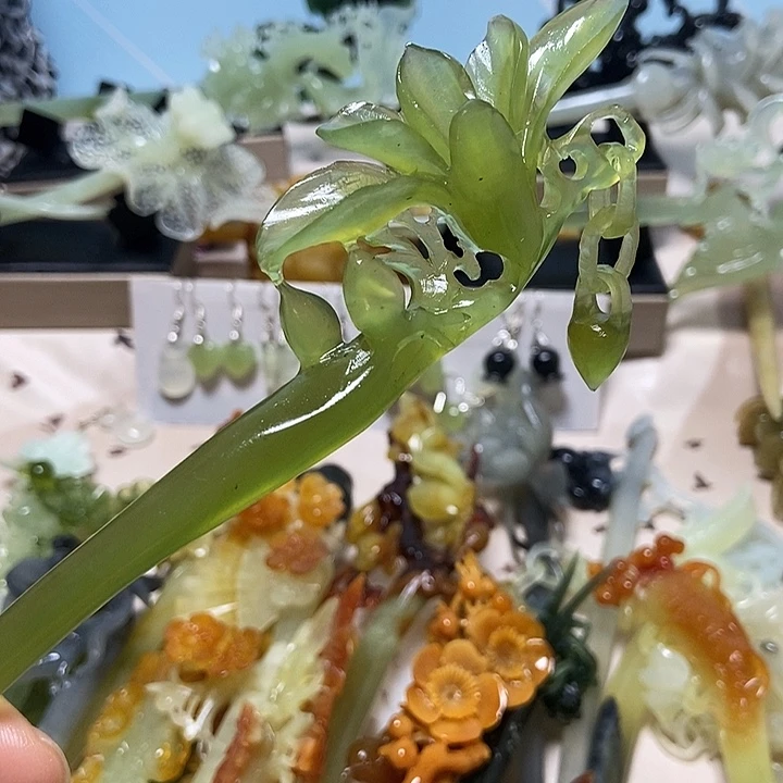 岫玉未镶嵌发簪追*者